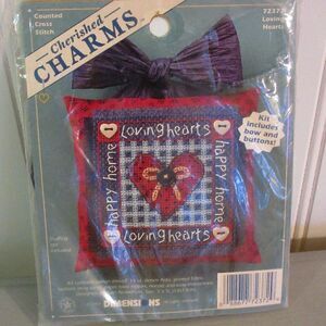 Dimensions Cherished Charms Counted Cross stitch kit #72372 Loving Hearts new